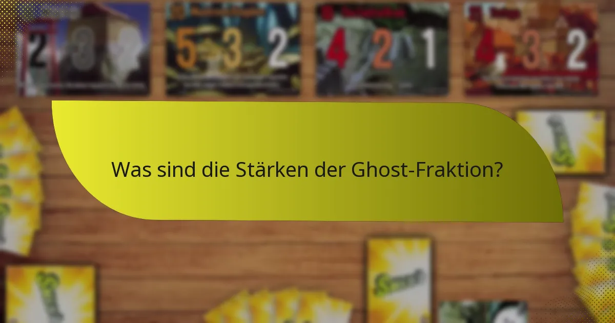 Welche Strategien können mit der Ghost-Fraktion eingesetzt werden?